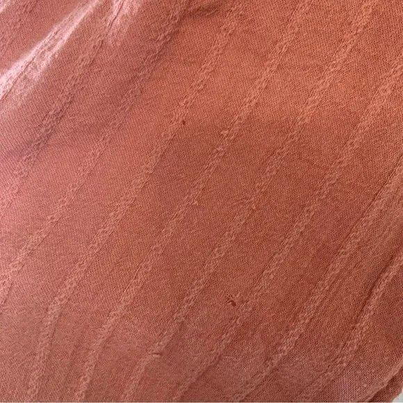 AMERICAN EAGLE Long Sleeve Babydoll Top Rose Mauve Pink Size Large - Picture 7 of 13